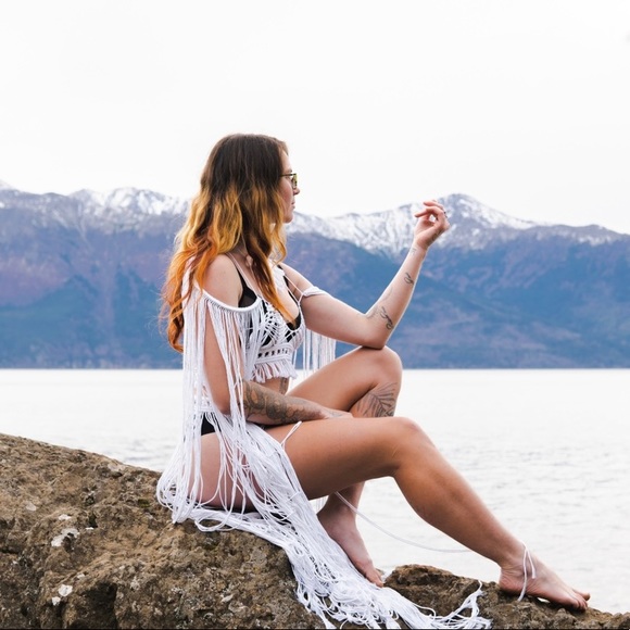 Handmade Macramé Dress Unique Small - Picture 12 of 17